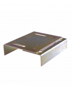 Double adjustable plate for plastic guides