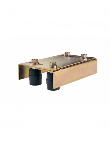 Single adjustable plate for plastic guides