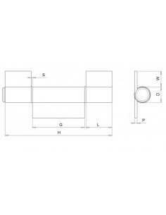 Hinge with three wings double leaf series 300 2