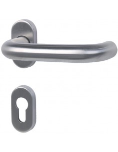 Knob with antibacterial rosette