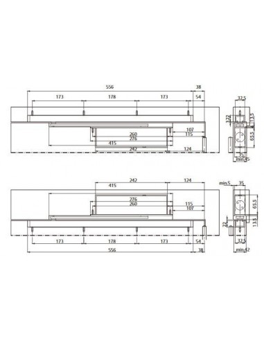 Πυράντοχος χωνευτός μηχανισμός TEX703 TESA 