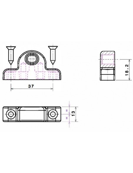 Φωλιά σύρτη από zamak
