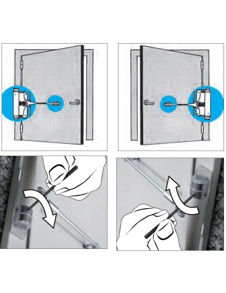 Μπράτσο σούστα επαναφοράς για ανοιγόμενη σήτα Μπράτσο σούστα επαναφοράς για ανοιγόμενη σήτα