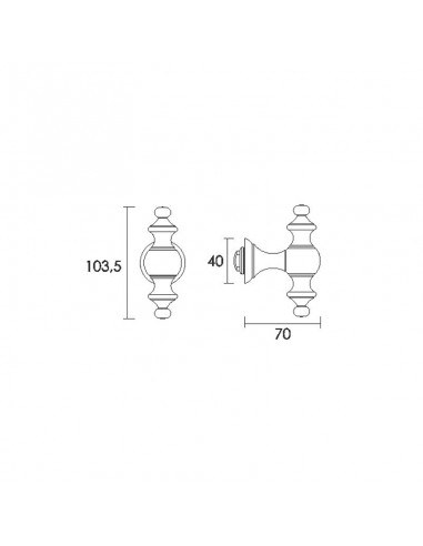 Πόμολο μπουλ για πόρτα σειρά 295