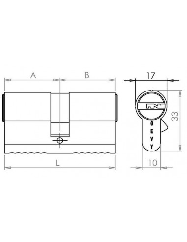 Κύλινδρος ασφαλείας με 5 κλειδιά
