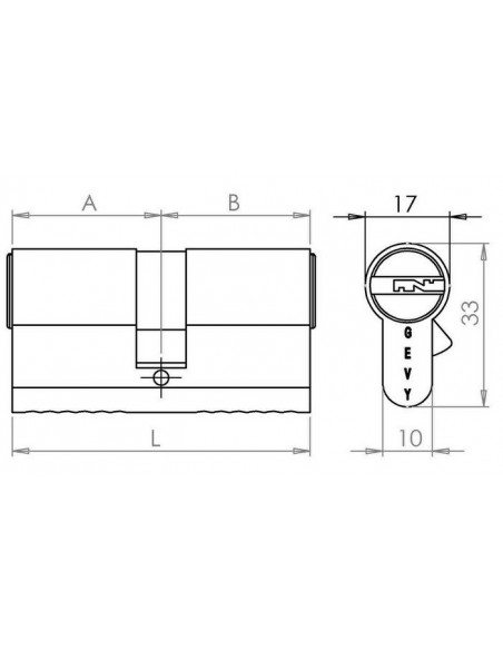 Κύλινδρος ασφαλείας με 5 κλειδιά  Κύλινδρος ασφαλείας με 5 κλειδιά
