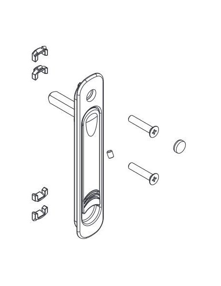 Χωνευτή λαβή καρέ