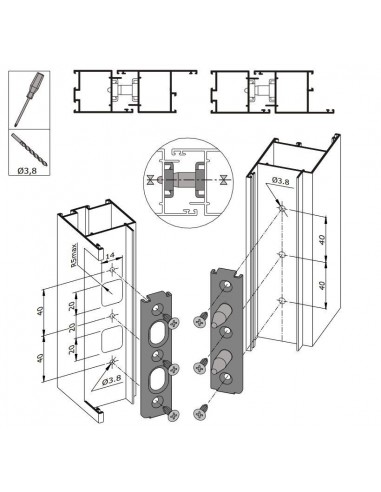 Ασφάλεια πύρου μεντεσέ anti-burglar