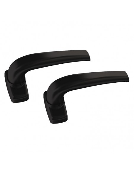 Διπλό πόμολο χερούλι αλουμινίου με ροζέτα για πόρτα