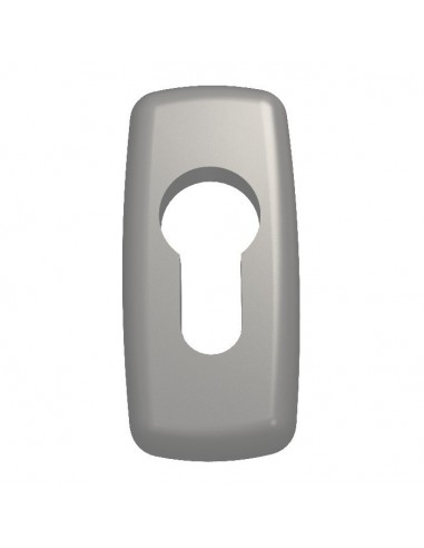 Διπλό πόμολο χερούλι αλουμινίου με ροζέτα για πόρτα