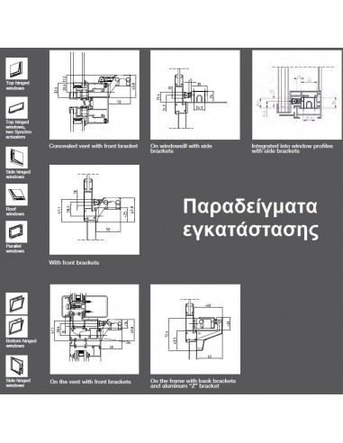 Ηλεκτρικός μηχανισμός προβολή και ανάκλισης φεγγιτών NANO UCS ULTRAFLEX CONTROL SYSTEM