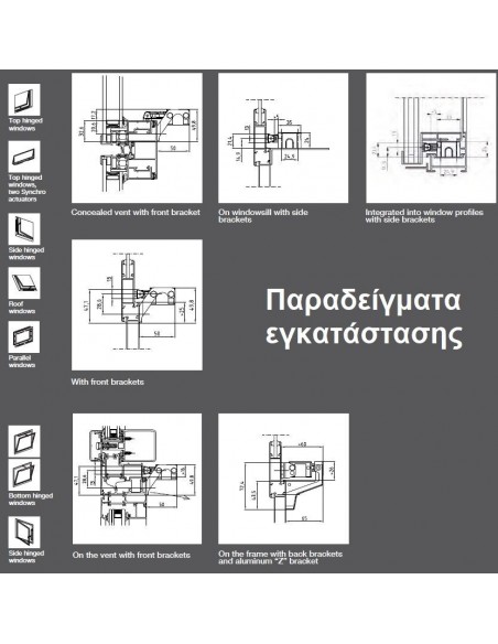 Ηλεκτρικός μηχανισμός προβολή και ανάκλισης φεγγιτών NANO UCS ULTRAFLEX CONTROL SYSTEM