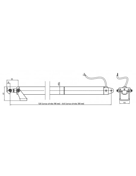 Ηλεκτρικός μηχανισμός φεγγίτη με έμβολο Ulysses UCS ULTRAFLEX CONTROL SYSTEM 40759Z Ηλεκτρικός μηχανισμός φεγγίτη με έμβολο Ulysses UCS ULTRAFLEX CONTROL SYSTEM 40759Z