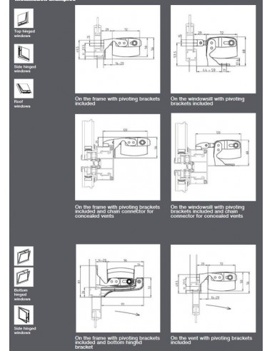 Ηλεκτρικός μηχανισμός φεγγίτη καδένα Stile UCS ULTRAFLEX CONTROL SYSTEM 41556C