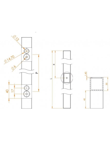Λαβή κεντρικής πόρτας με αναγνώστη δακτυλικού αποτυπώματος ΤΜ 40×20