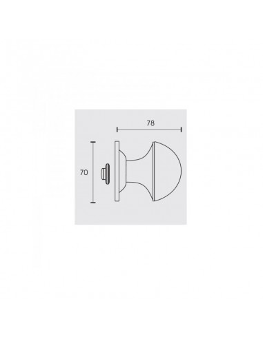 Πόμολο μπουλ για πόρτα σειρά C541