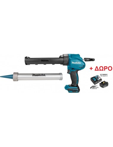 Πιστόλι σιλικόνης μπαταρίας Makita + Δώρο Μπαταρία και φορτιστής 