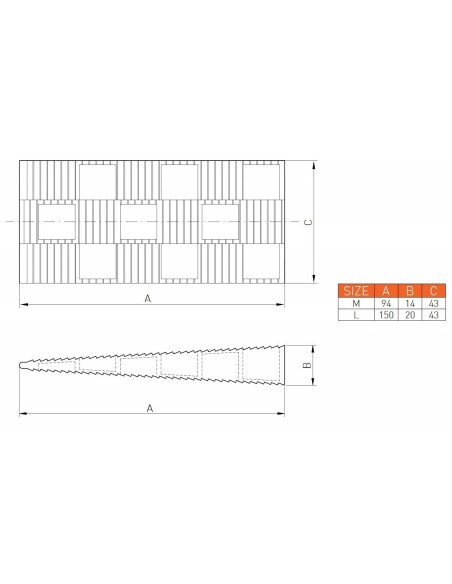 Τακάκια-σφήνες ρυθμιζόμενα 