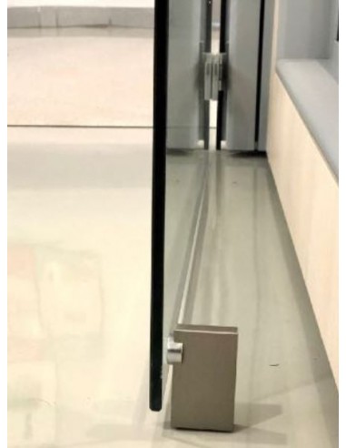 Μαγνητικά Στοπ Δαπέδου Αλουμινίου INOX MAT