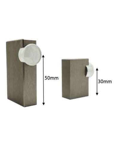 Μαγνητικά Στοπ Δαπέδου Αλουμινίου INOX MAT