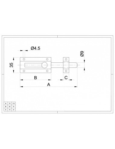 Σύρτης ανοξείδωτος για λουκέτα