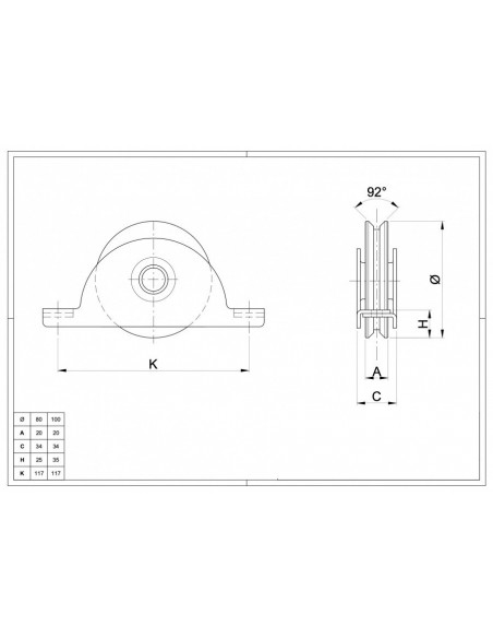 Wheels with Internal Support - 1 Ball Bearing - Round Groove Wheels with Internal Support - 1 Ball Bearing - Round Groove