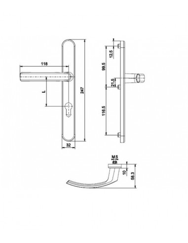TREND Χειρολαβή διπλή