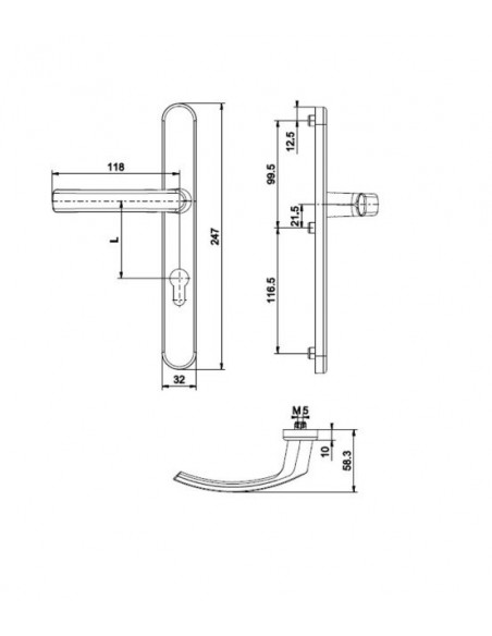 TREND Χειρολαβή διπλή TREND Χειρολαβή διπλή