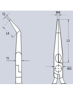 Μυτοτσίμπιδο ίσιο Knipex  2