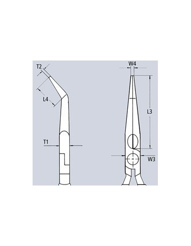 Μυτοτσίμπιδο ίσιο Knipex 