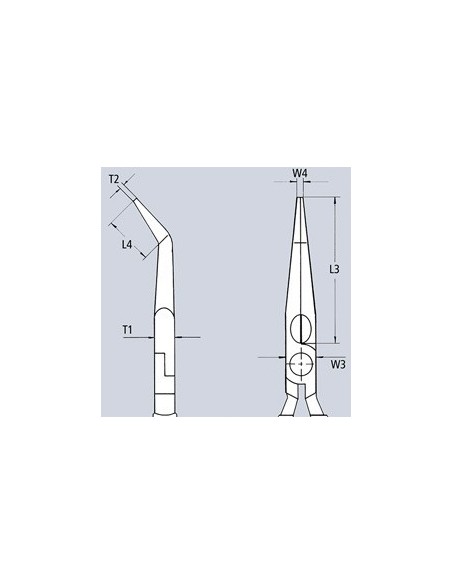 Μυτοτσίμπιδο ίσιο Knipex 