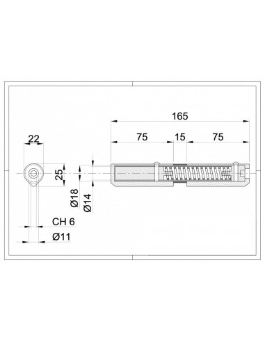 Μεντεσές βαρέως τύπου με ελατήριο