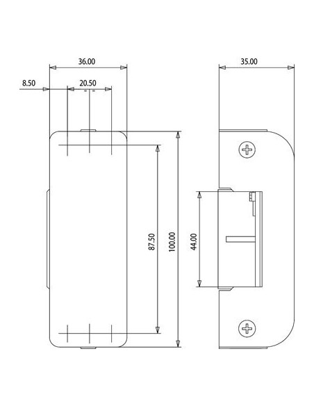 Ηλεκτρικό αντίκρυσμα αντιπανικού YALE Ηλεκτρικό αντίκρυσμα αντιπανικού YALE