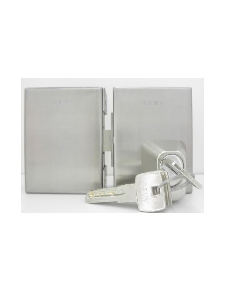 Κλειδαριά κρυστάλλου Τζαμόπορτας με κύλινδρο ασφαλείας Πρόσθετη GEVY