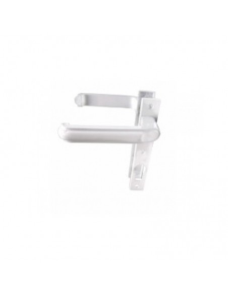 Απλό διπλό πόμολο χερούλι αλουμινίου με διακοσμητικές πλάκες Απλό διπλό πόμολο χερούλι αλουμινίου με διακοσμητικές πλάκες