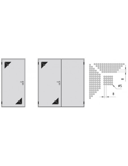 ΠΟΡΤΑ ΑΠΛΗ ΜΕΤΑΛΛΙΚΗ ΜΕ ΕΞΑΕΡΙΣΜΟ