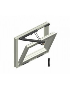 Manual skylight mechanism with cord