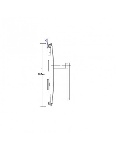 Εξάρτημα κεντρικό σώμα σύρτη για παράθυρα και πόρτα αλουμινίου 1626 Fapim
