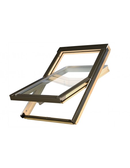 Παράθυρο ταράτσας - στέγης - οροφής Optilight κεντρικού άξονα περιστροφής  Παράθυρο ταράτσας - στέγης - οροφής Optilight κεντρικού άξονα περιστροφής