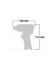 Κατσαβίδι Αέρος Πιστολέ 1/4'' (Λειτουργία Ηλεκτρόκλειδου) 2