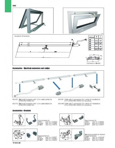 Ηλεκτρικός μηχανισμός προβολή και ανάκλισης φεγγιτών NANO UCS ULTRAFLEX CONTROL SYSTEM
