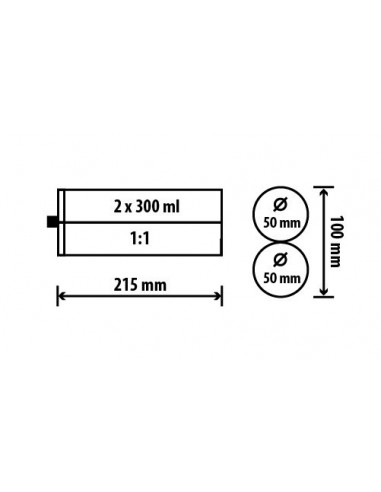 Πιστόλι Κόλλας 2 Συστατικών