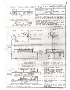 Μηχανισμός δαπέδου επαναφοράς πόρτας RYOBI MS 202K JAPAN 2