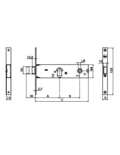 Κλειδαριά Φάσας ASSA ABLOY 2