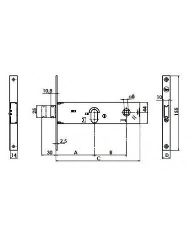 Κλειδαριά Φάσας ASSA ABLOY