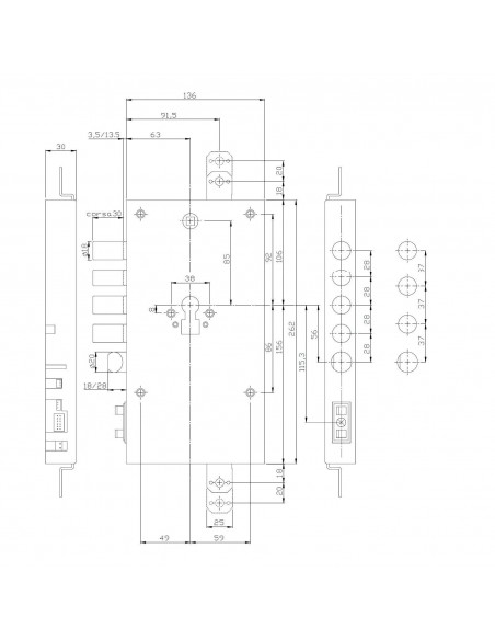 ISEO X1R EASY Ηλεκτρομηχανική Κλειδαριά κυλίνδρου για θωρακισμένες πόρτες ISEO X1R EASY Ηλεκτρομηχανική Κλειδαριά κυλίνδρου για θωρακισμένες πόρτες