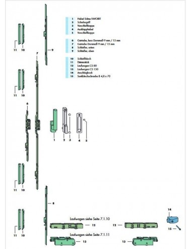 Κλειδαριά συρωμένου CS PORTAL