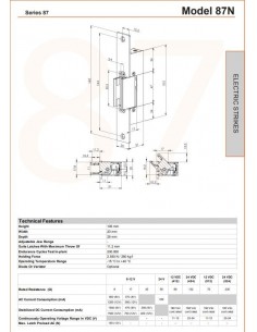 ΗΛΕΚΤΡΙΚΟ ΚΥΠΡΙ ΓΙΑ ΓΥΑΛΙΝΕΣ ΠΟΡΤΕΣ 87CII N/X 8-12V AC/DC 2