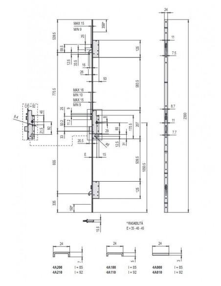 Αυτόματη ανοξείδωτη κλειδαριά CISA MULTITOP MATIC - INOX Αυτόματη ανοξείδωτη κλειδαριά CISA MULTITOP MATIC - INOX