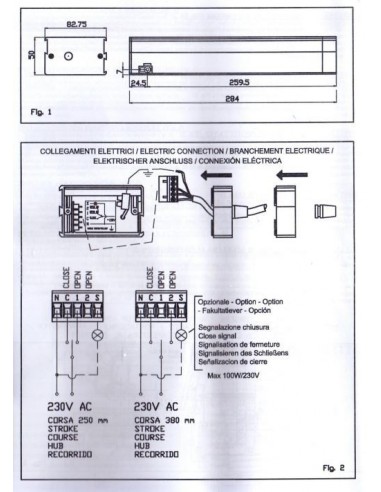 Ηλεκτρικός μηχανισμός προβολή και ανάκλισης φεγγιτών UCS ULTRAFLEX CONTROL SYSTEM 40313C